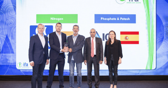 The International Fertilizer Association Awards ICL Iberia with Green Leaf Award 2022